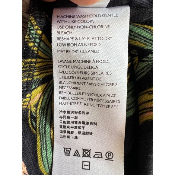 Anthropologie Maeve Gabriela Ruffled Black Floral Maxi Sweetheart Neck Dress L - Picture 6 of 16